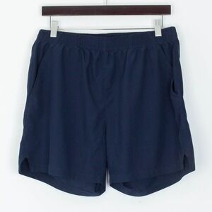 Mier‎ Mens Navy Blue Pull On Athletic Shorts Size M Pockets Quick Dry Casual Gym